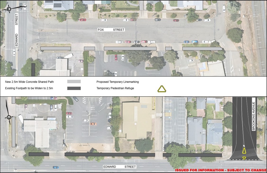 ATP works on Fox and Edward Streets | Active Travel Plan | Major ...