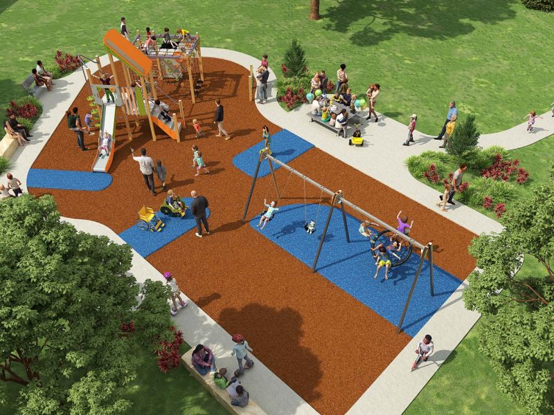 The playground design chosen for Jack Misson Oval in Ashmont.