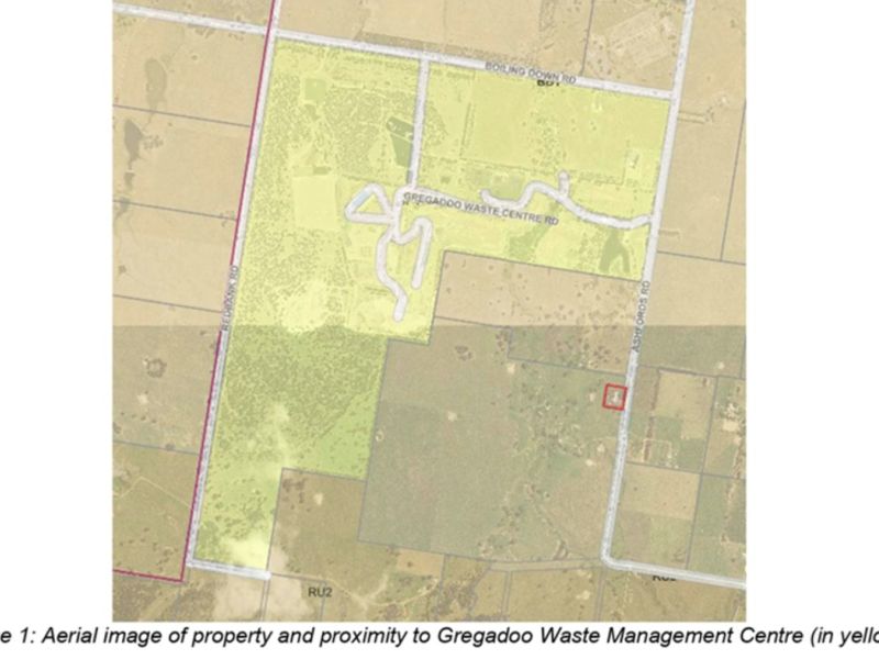 Map of 216 Ashfords Road in relation to Gregadoo Waste Management Centre.